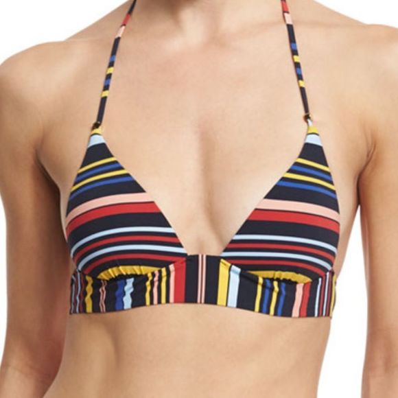 Stella McCartney Striped Bikini‎ Top - Picture 1 of 8